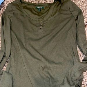 camp green crop top. Wild Fable brand. worn once. no tears or color fading.